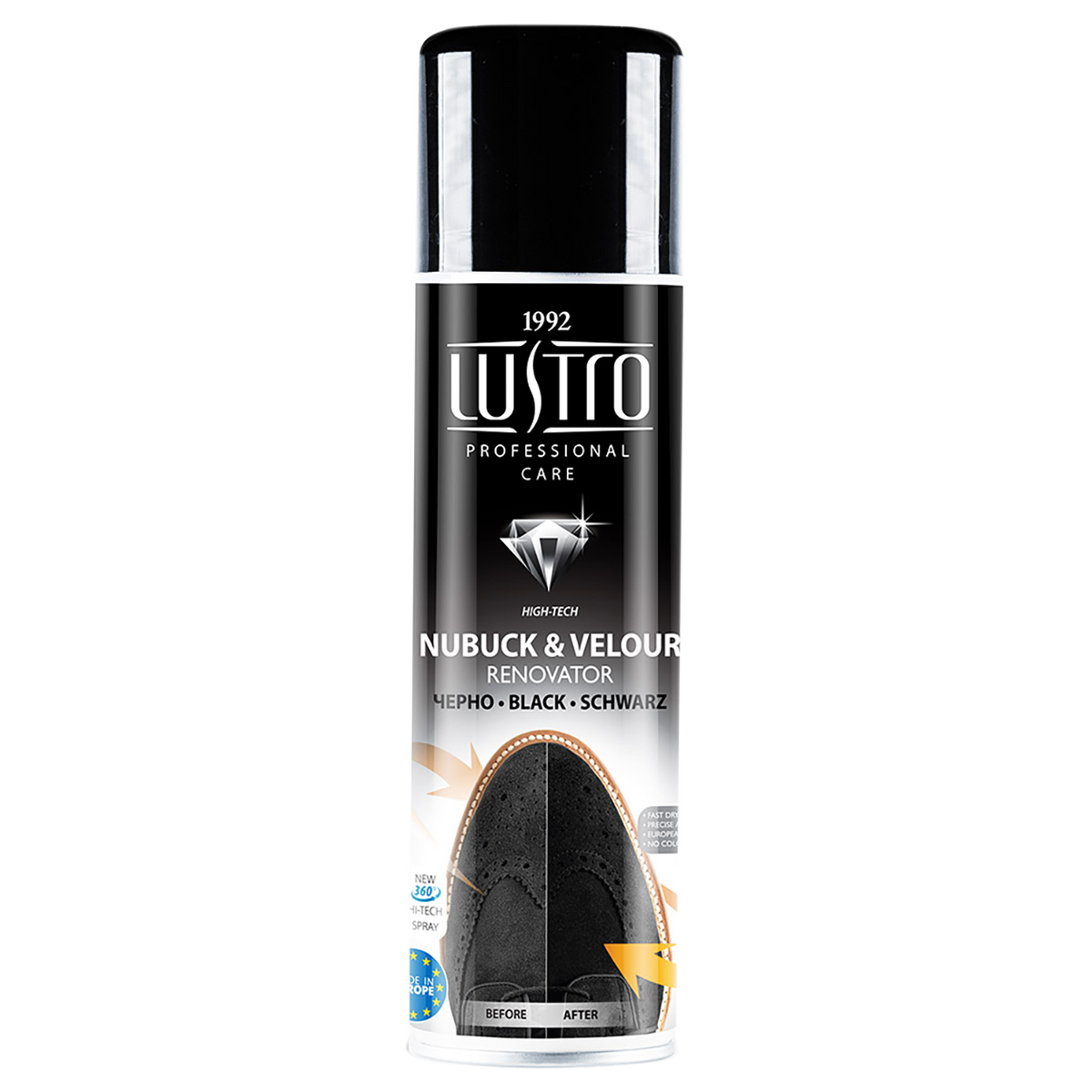Spray renovator pentru nubuc și piele velur - negru STENSO DL