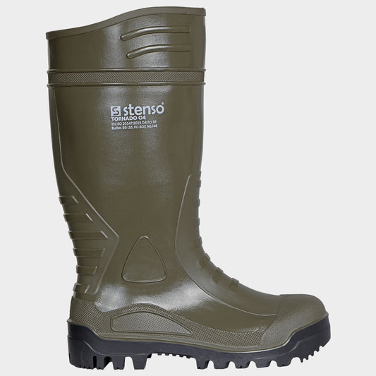 Cizme din cauciuc STENSO TORNADO O4 FO SR GREEN/BLACK