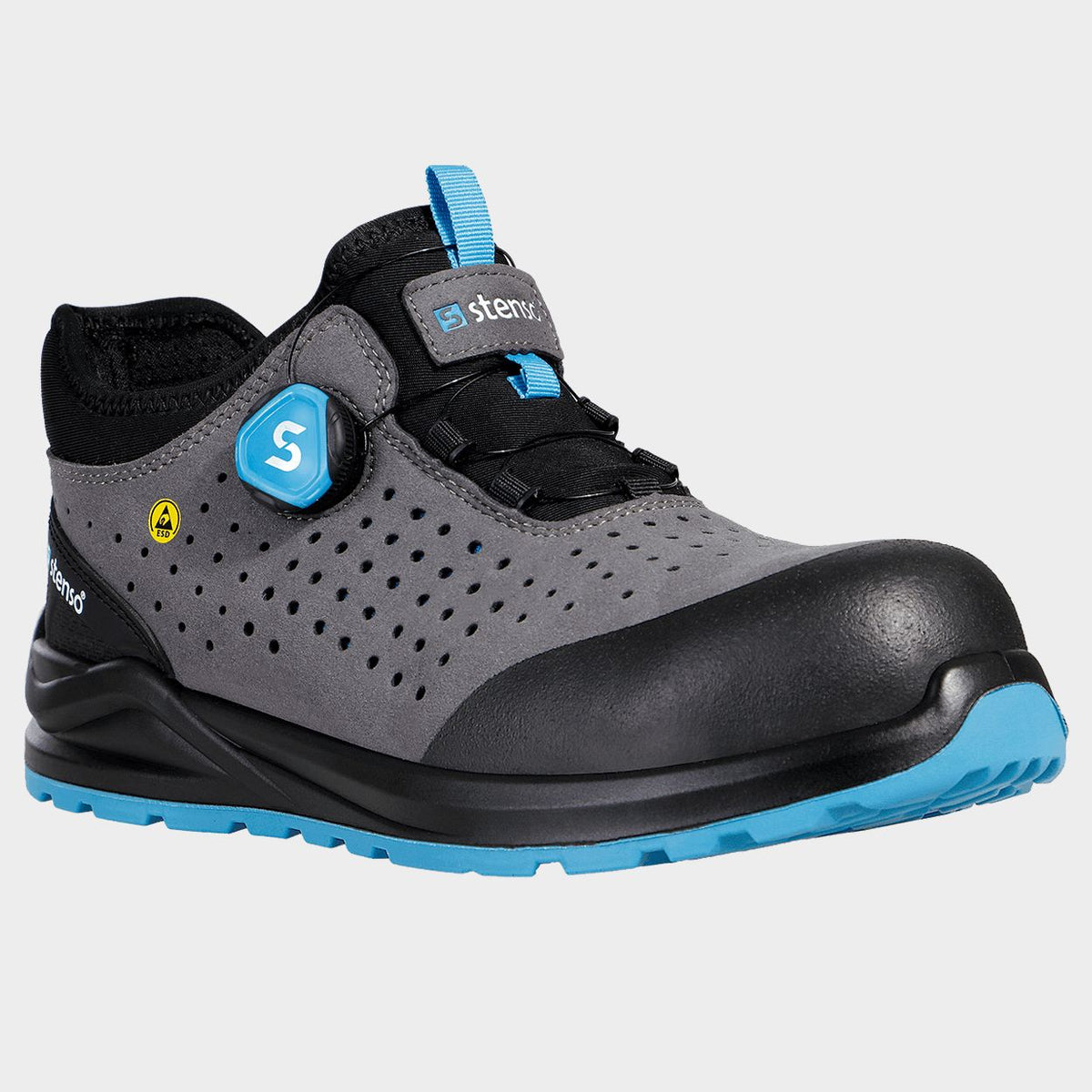 Pantofi de siguranță STENSO JETT S1PS ESD GRI/ALBASTRU