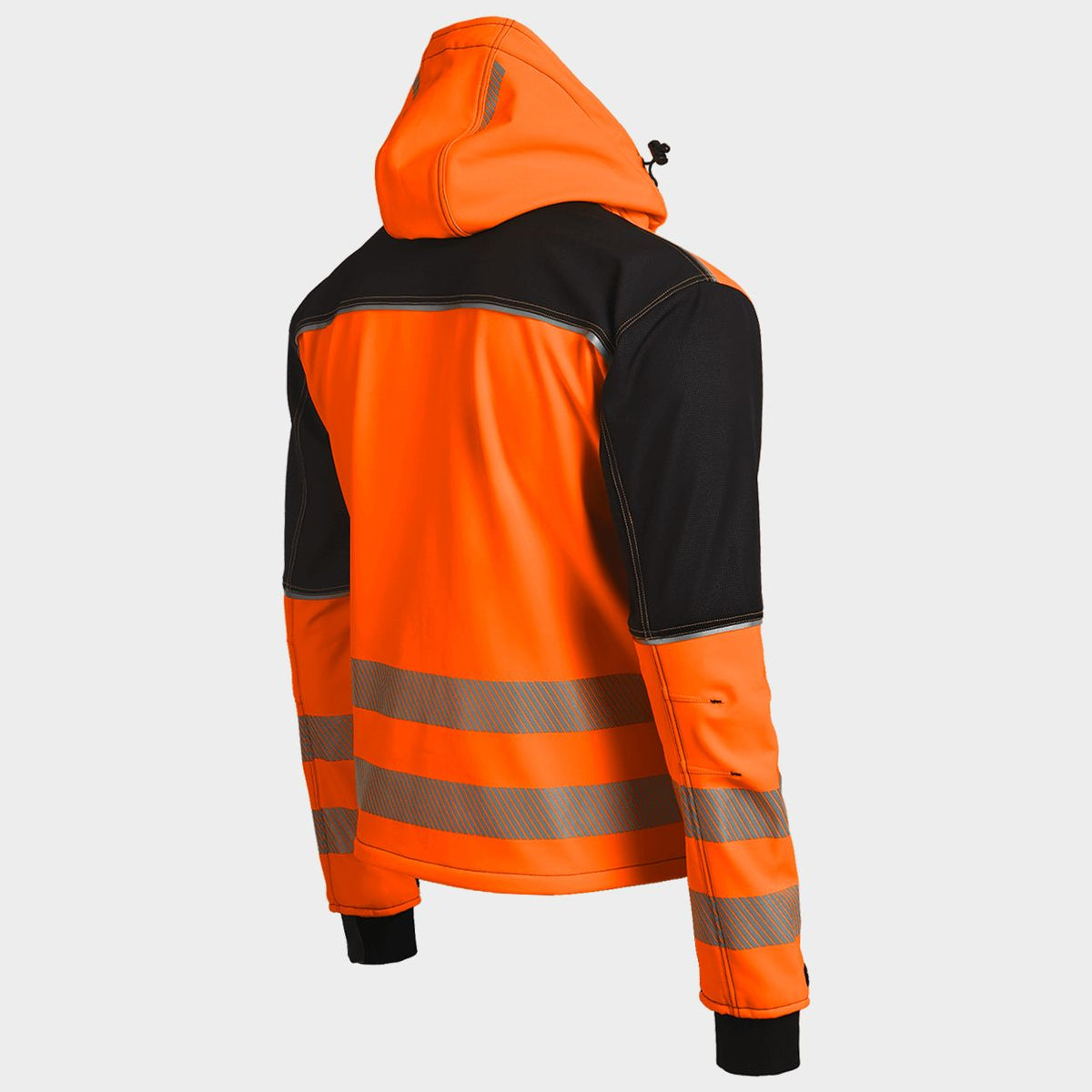 Jachetă softshell STENSO PRISMA 2.0 HV ORANGE/BLACK