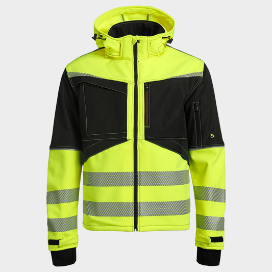 Jachetă softshell STENSO PRISMA 2.0 HV YELLOW/BLACK