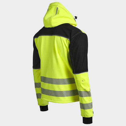 Jachetă softshell STENSO PRISMA 2.0 HV YELLOW/BLACK
