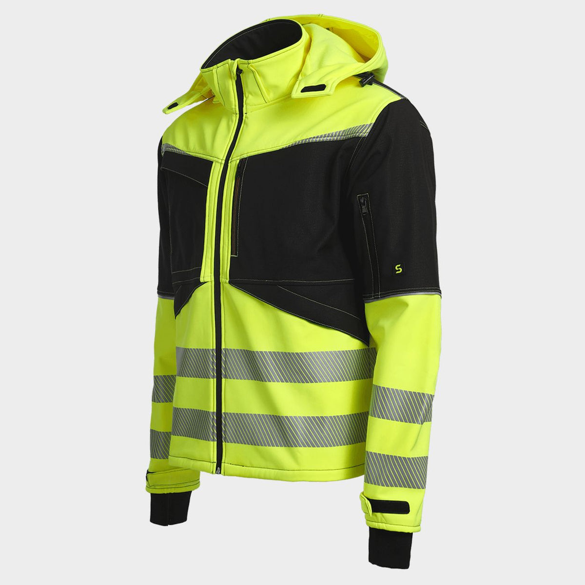 Jachetă softshell STENSO PRISMA 2.0 HV YELLOW/BLACK