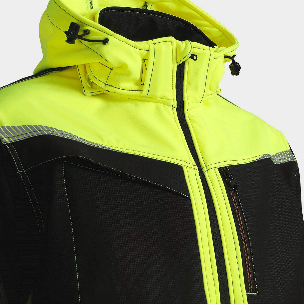 Jachetă softshell STENSO PRISMA 2.0 HV YELLOW/BLACK