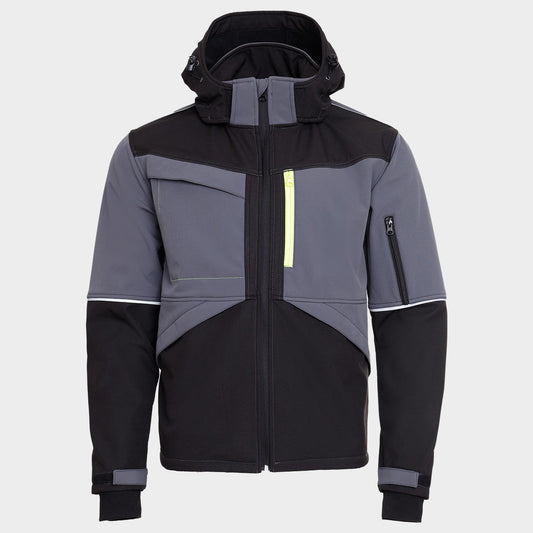 Jachetă softshell STENSO PRISMA SOFTSHELL 2.0 NEGRU/GRI