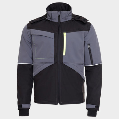 Jachetă softshell STENSO PRISMA SOFTSHELL 2.0 NEGRU/GRI
