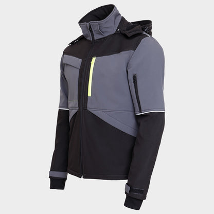 Jachetă softshell STENSO PRISMA SOFTSHELL 2.0 NEGRU/GRI