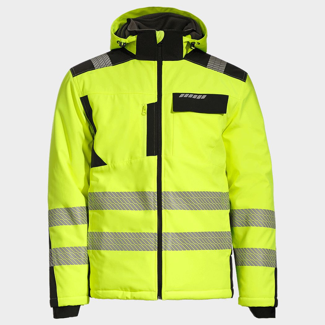 Jachetă softshell STENSO REVOLT HV WINTER YELLOW