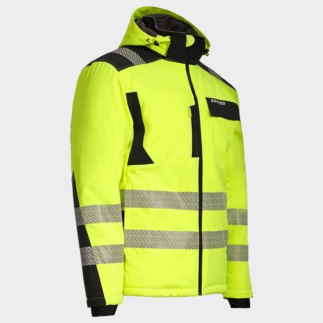 Jachetă softshell STENSO REVOLT HV WINTER YELLOW
