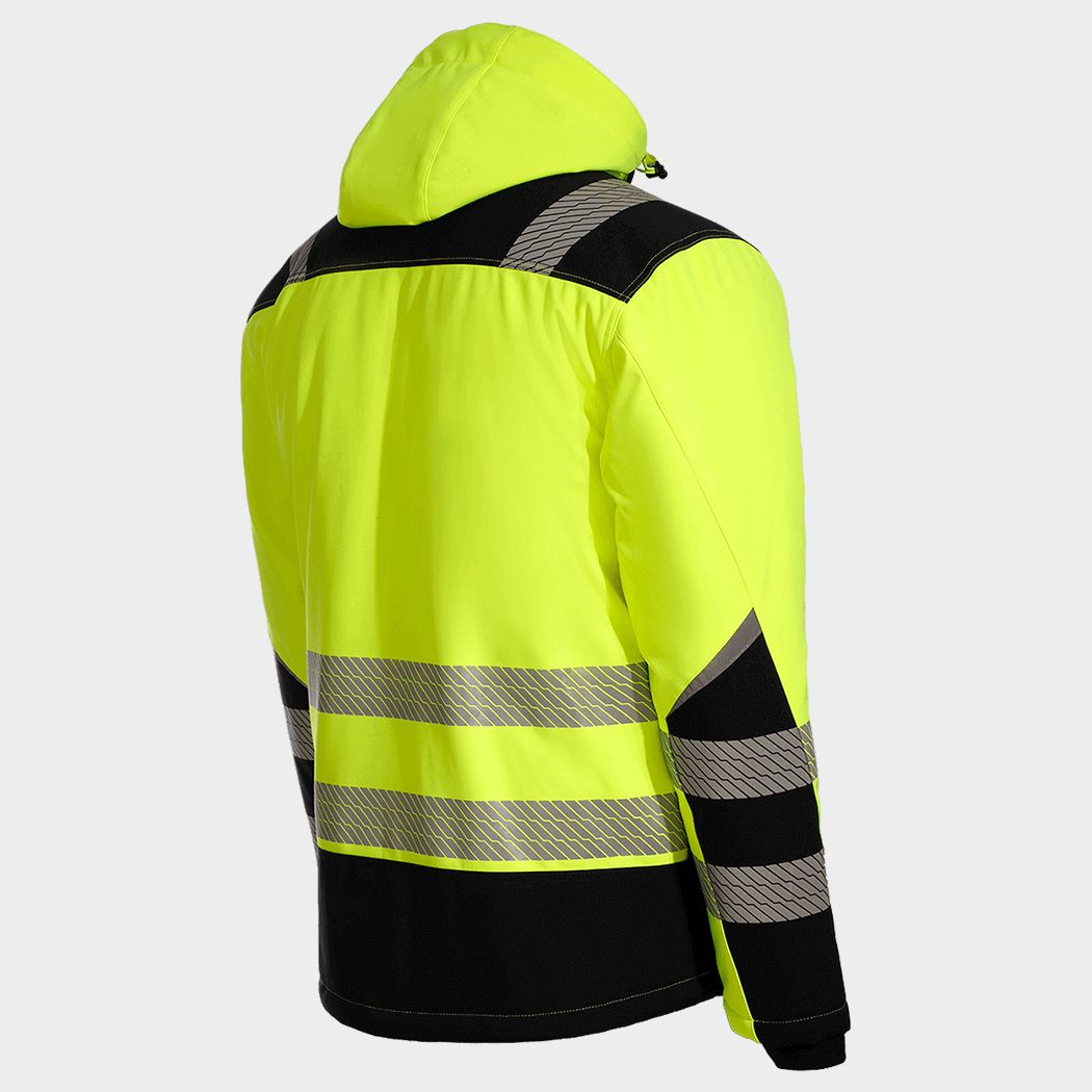Jachetă softshell STENSO REVOLT HV WINTER YELLOW