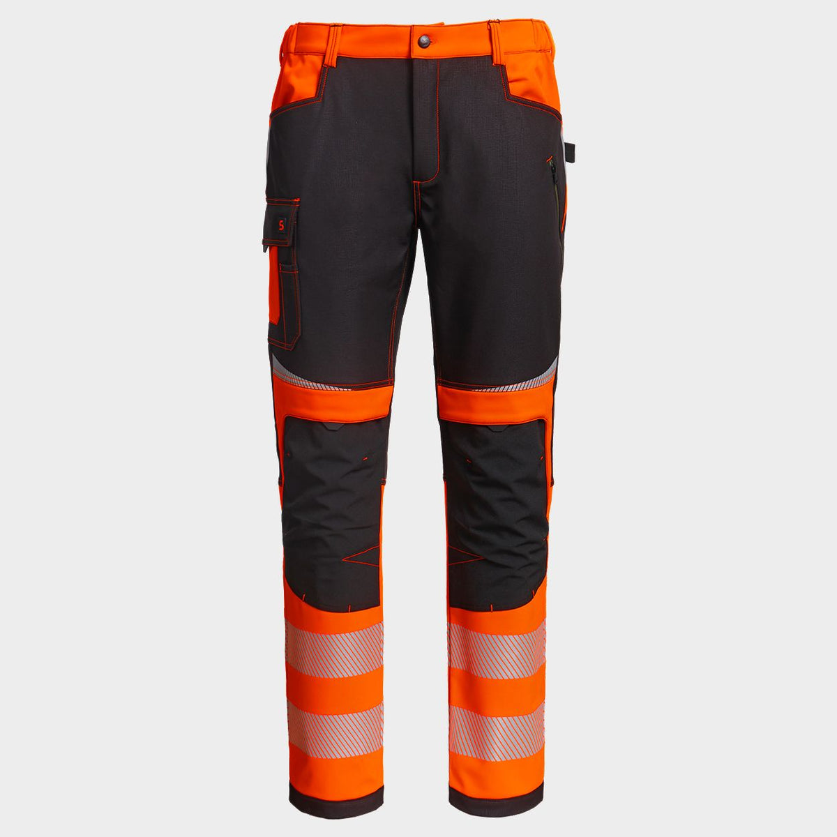 Pantaloni softshell STENSO PRISMA 2.0 HV ORANGE/BLACK