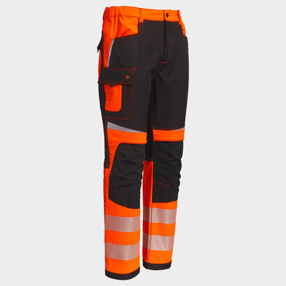 Pantaloni softshell STENSO PRISMA 2.0 HV ORANGE/BLACK