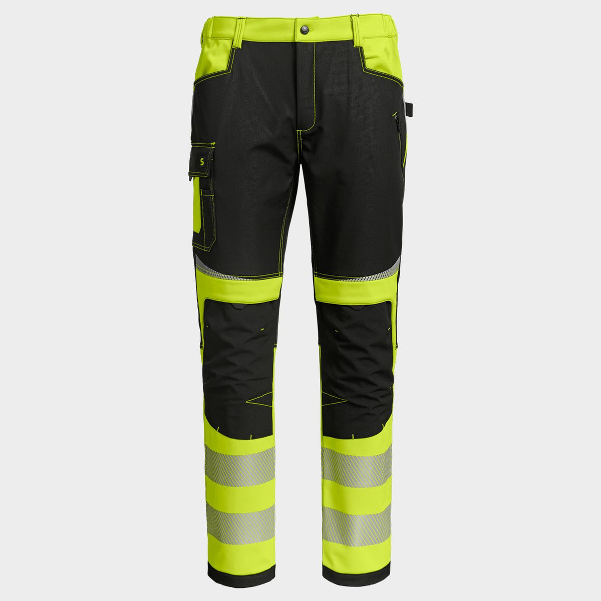 Pantaloni softshell STENSO PRISMA 2.0 HV YELLOW/BLACK