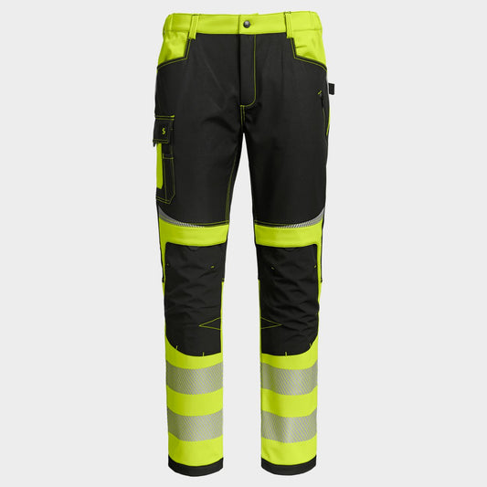 Pantaloni softshell STENSO PRISMA 2.0 HV YELLOW/BLACK