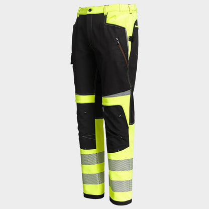 Pantaloni softshell STENSO PRISMA 2.0 HV YELLOW/BLACK