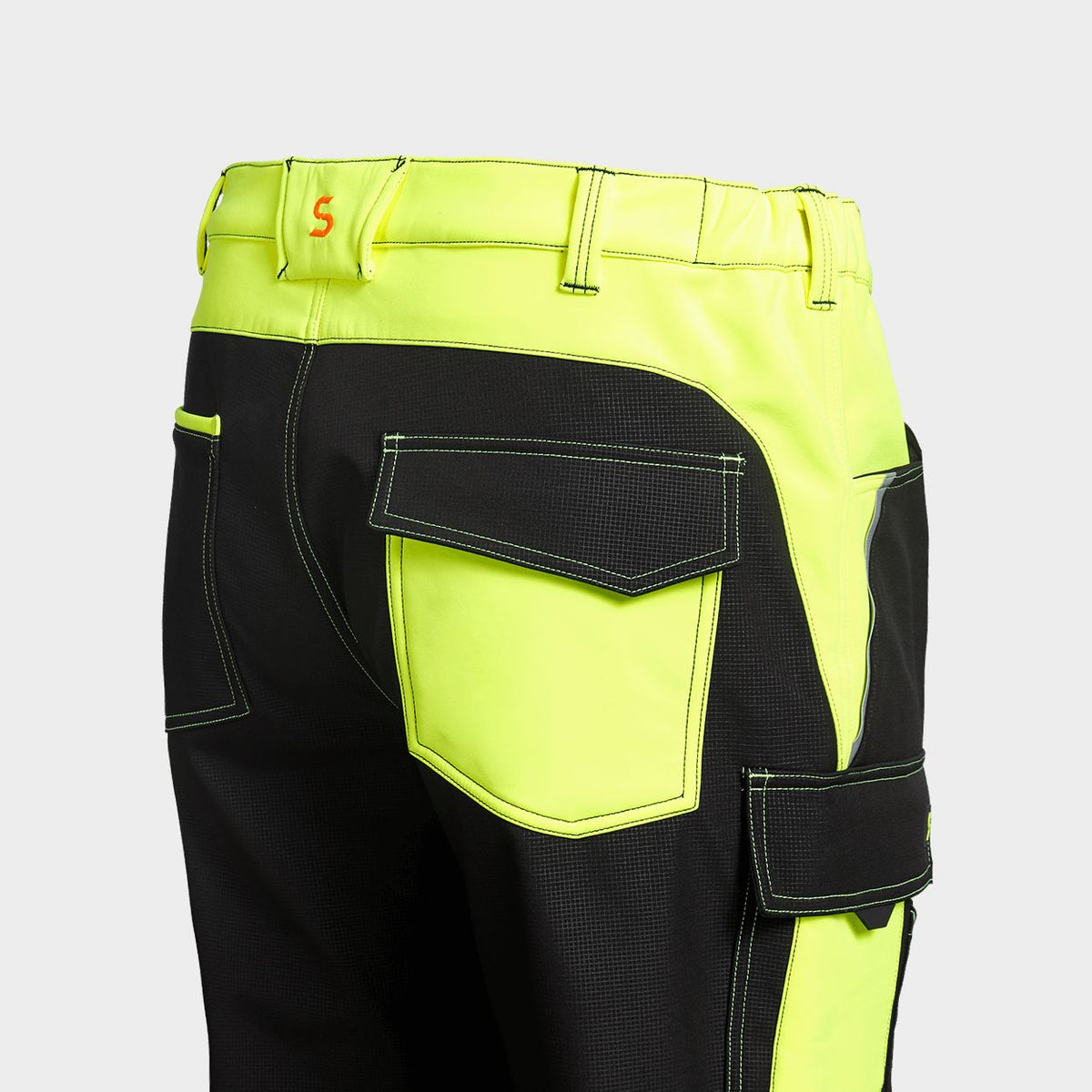 Pantaloni softshell STENSO PRISMA 2.0 HV YELLOW/BLACK