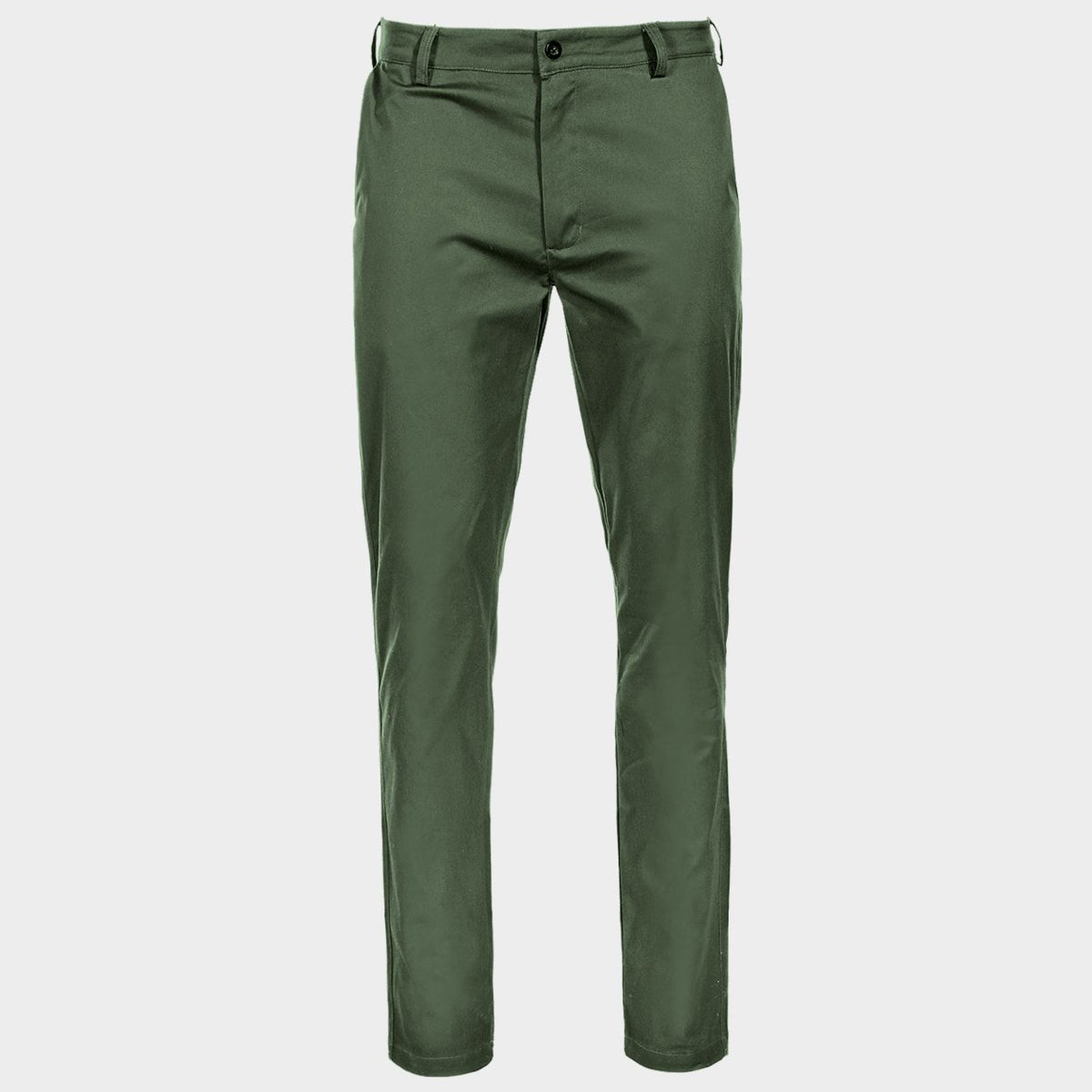 Pantaloni sport-eleganți STENSO CHINO VERDE ÎNCHIS DESCHIS