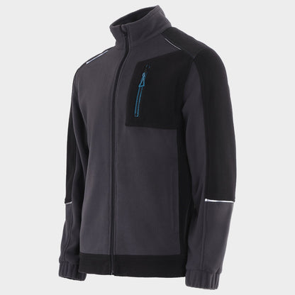 Hanorac STENSO REVOLT FLEECE GRI/NEGRU/PETROL