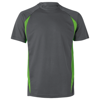 Tricou VELILLA GRI/VERDE