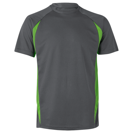 Tricou VELILLA GRI/VERDE