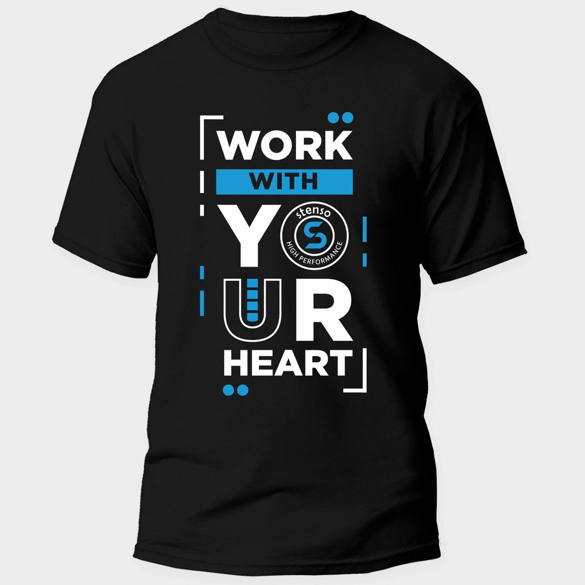 Tricou cu logo PAYPER SUNSET BLACK/ROYAL BLUE