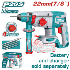 TOTAL - CIOCAN ROTOPERCUTOR - 2J - LI-ION - 20V - MOTOR FARA PERII (INDUSTRIAL)