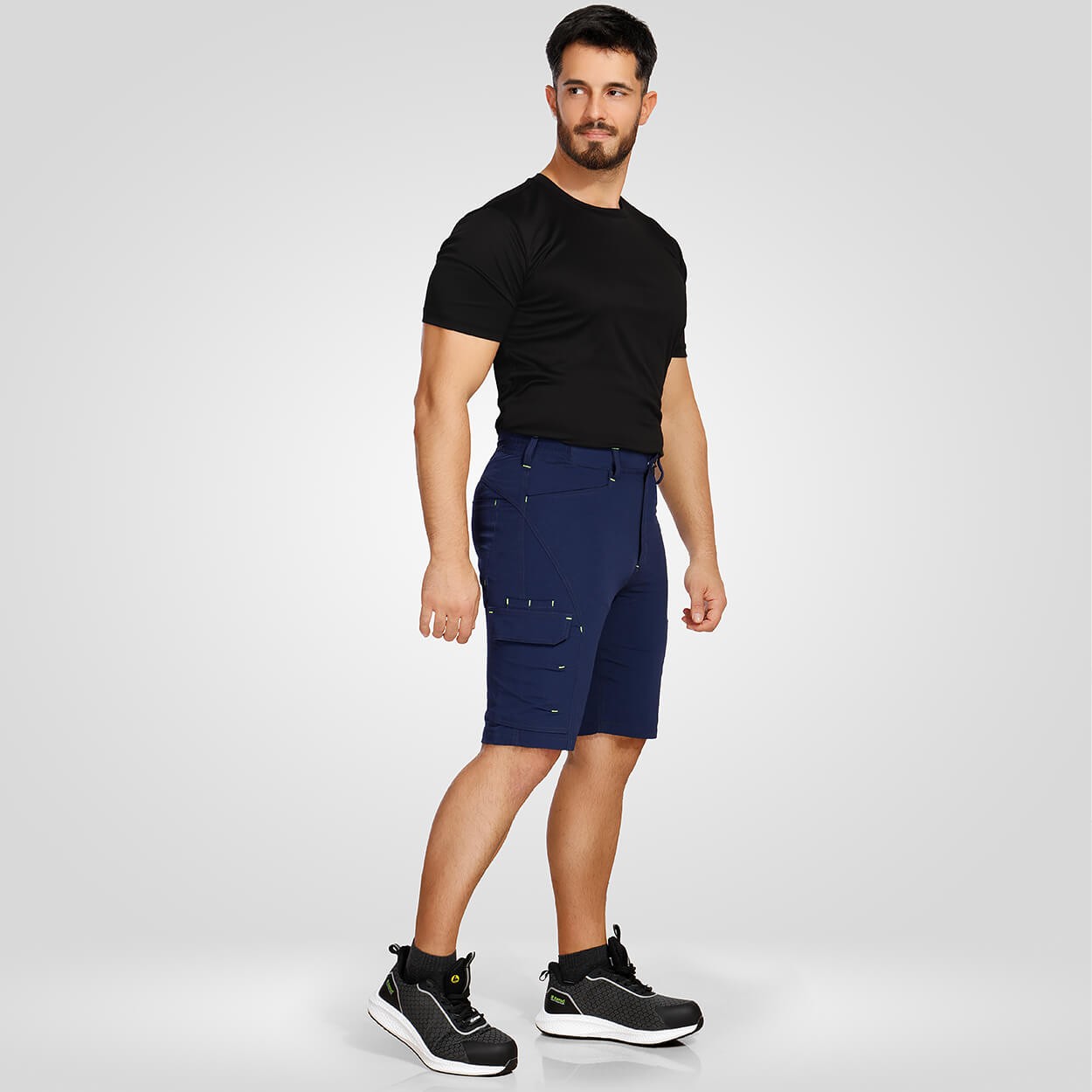 VIGOR GRI/ORANGE Pantaloni scurți de lucru