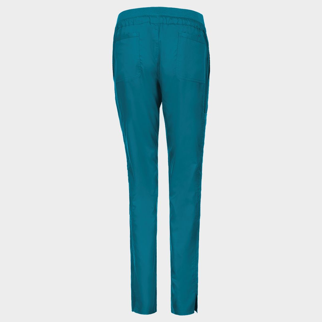 Pantaloni medicali de damă CHEROKEE MR TAPERED CARIBBEAN BLUE WWE105