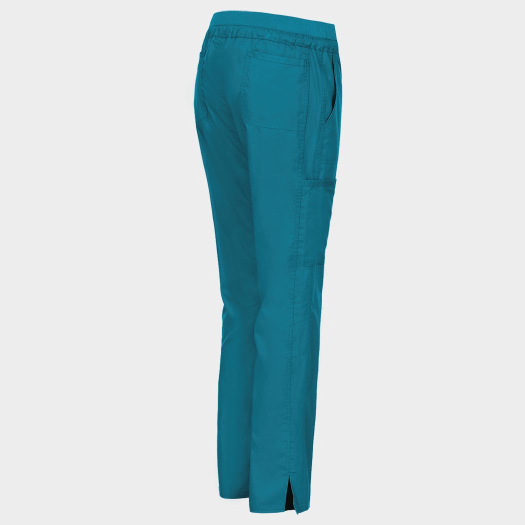 Pantaloni medicali de damă CHEROKEE MR TAPERED CARIBBEAN BLUE WWE105
