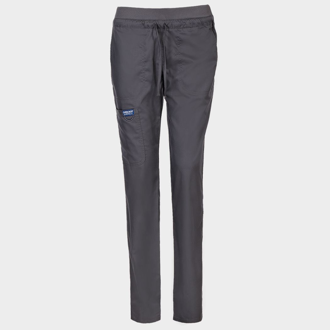 Pantaloni medicali de damă CHEROKEE MR TAPERED GRI WWE105