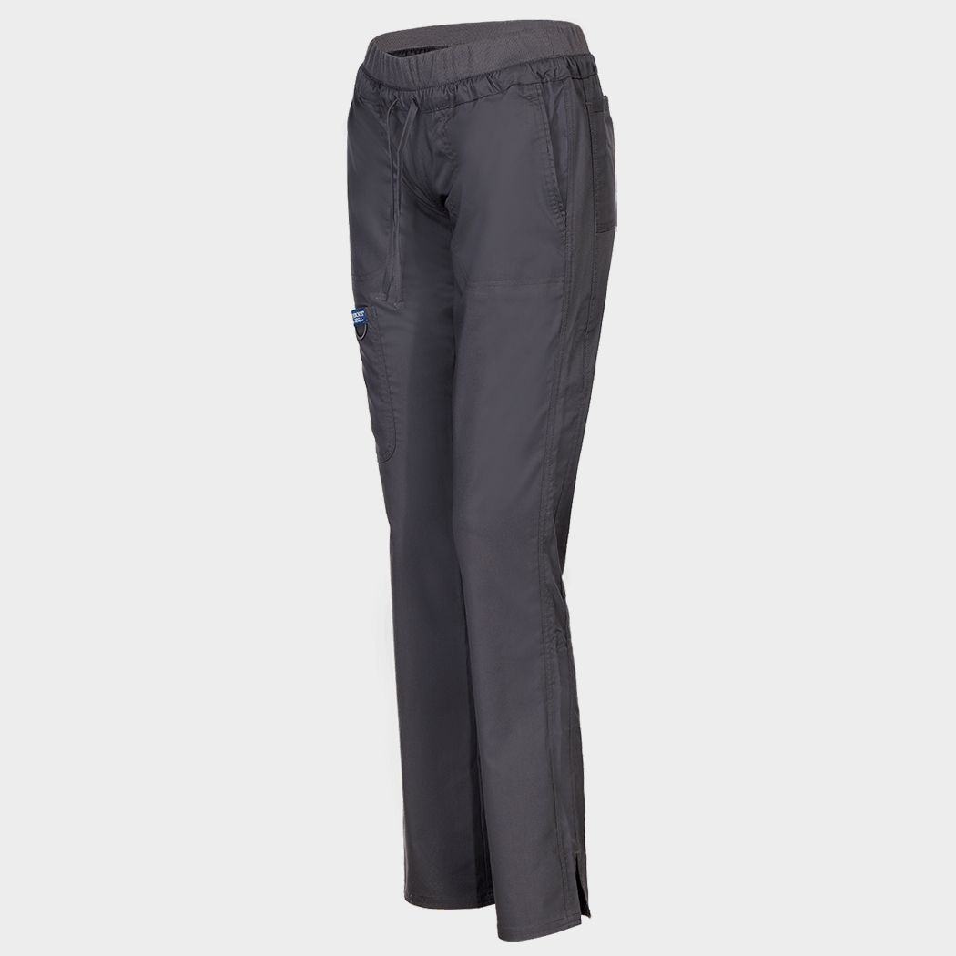 Pantaloni medicali de damă CHEROKEE MR TAPERED GRI WWE105