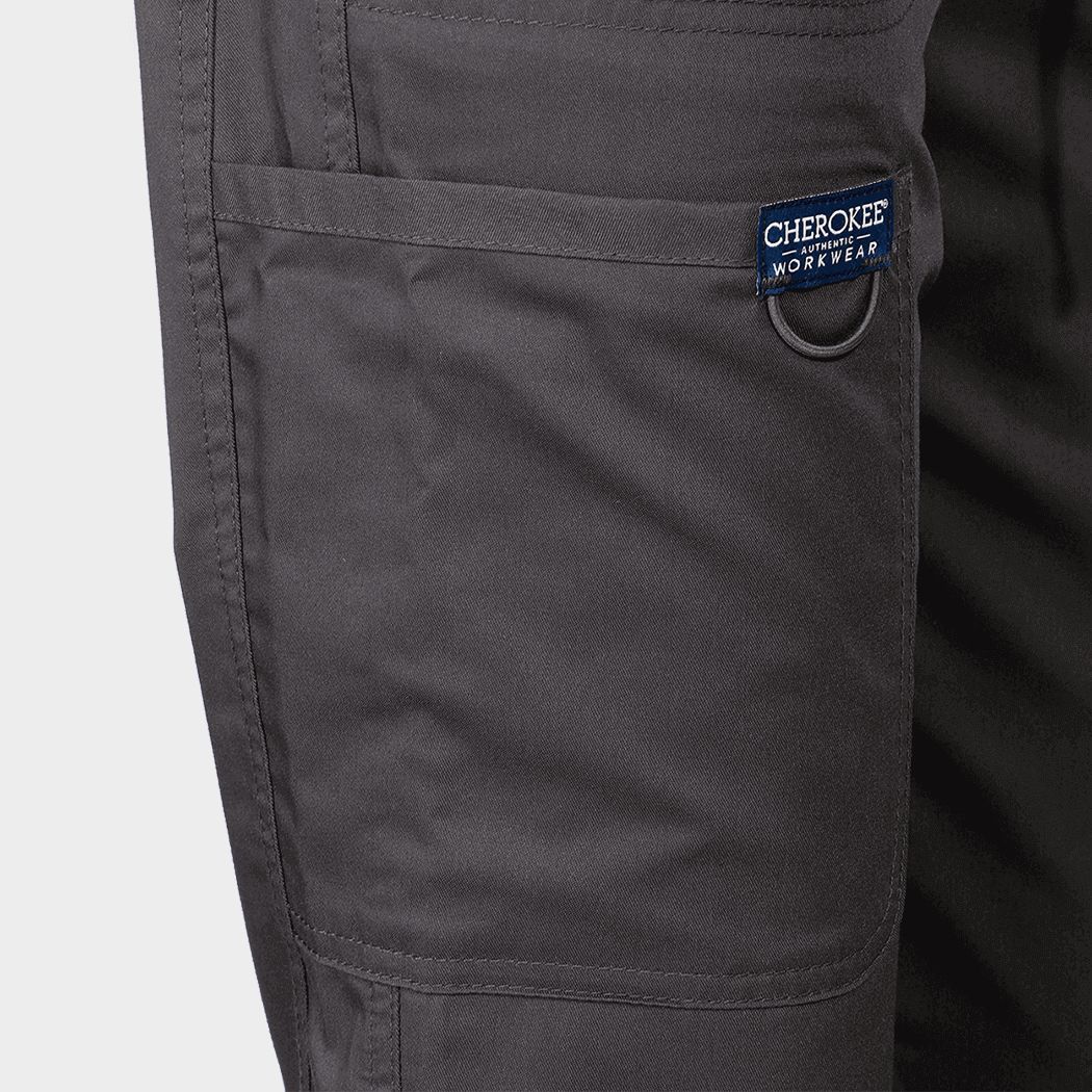 Pantaloni medicali de damă CHEROKEE MR TAPERED GRI WWE105