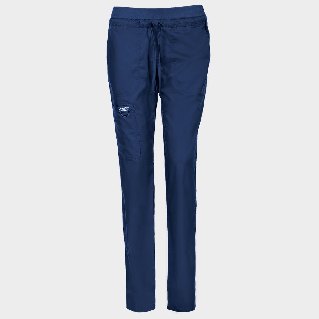 Pantaloni medicali de damă CHEROKEE MR TAPERED ALBASTRU ÎNCHIS WWE105