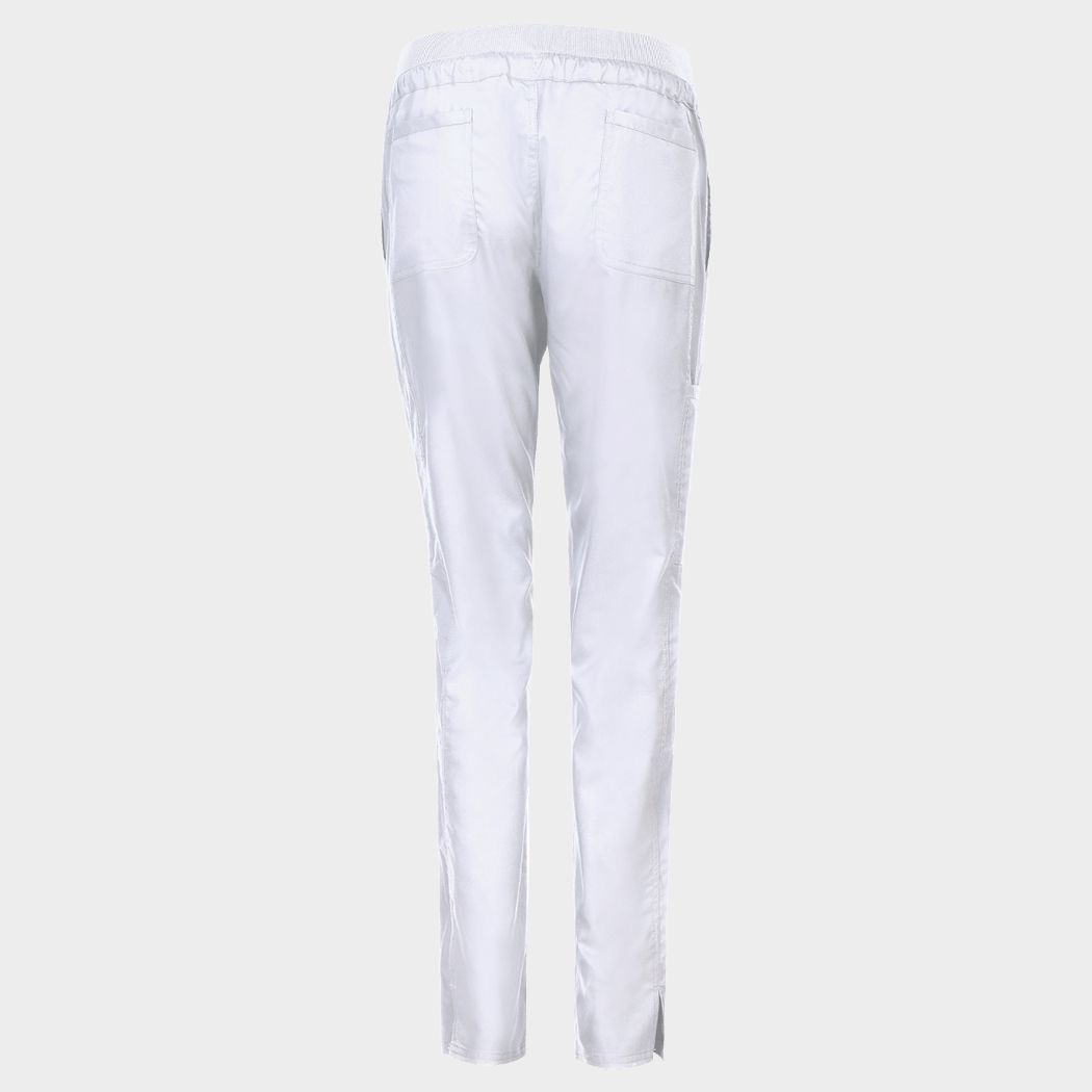 Pantaloni medicali de damă CHEROKEE MR TAPERED ALB WWE105