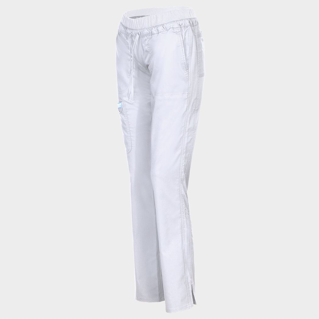Pantaloni medicali de damă CHEROKEE MR TAPERED ALB WWE105