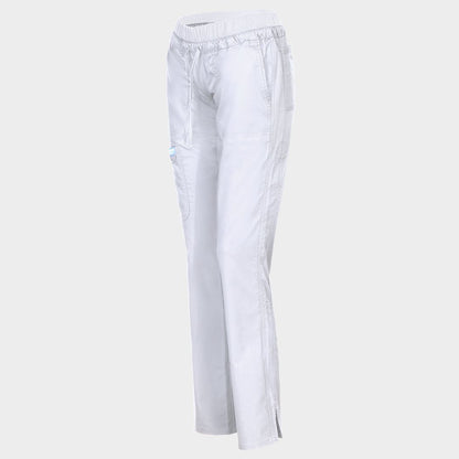Pantaloni medicali de damă CHEROKEE MR TAPERED ALB WWE105
