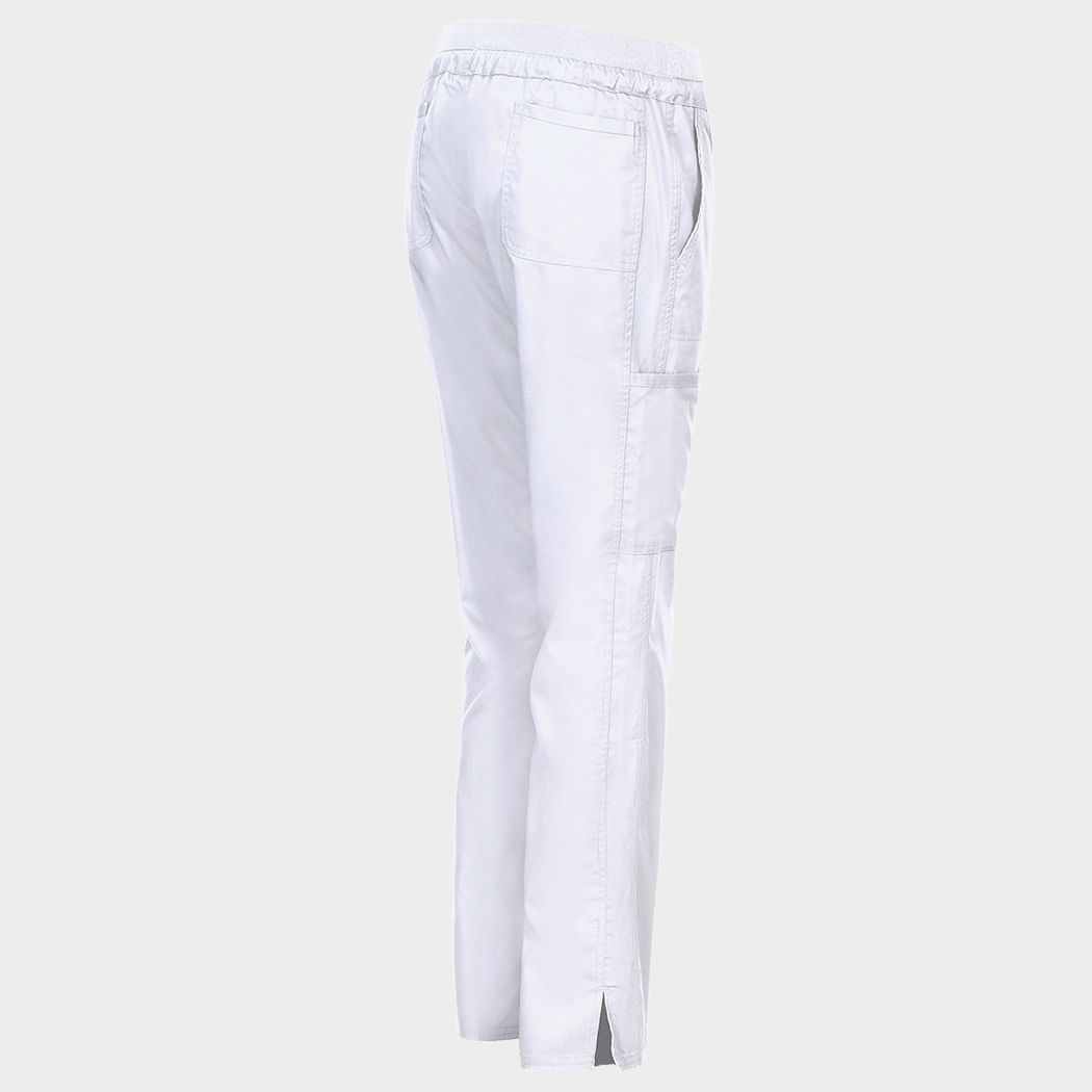 Pantaloni medicali de damă CHEROKEE MR TAPERED ALB WWE105