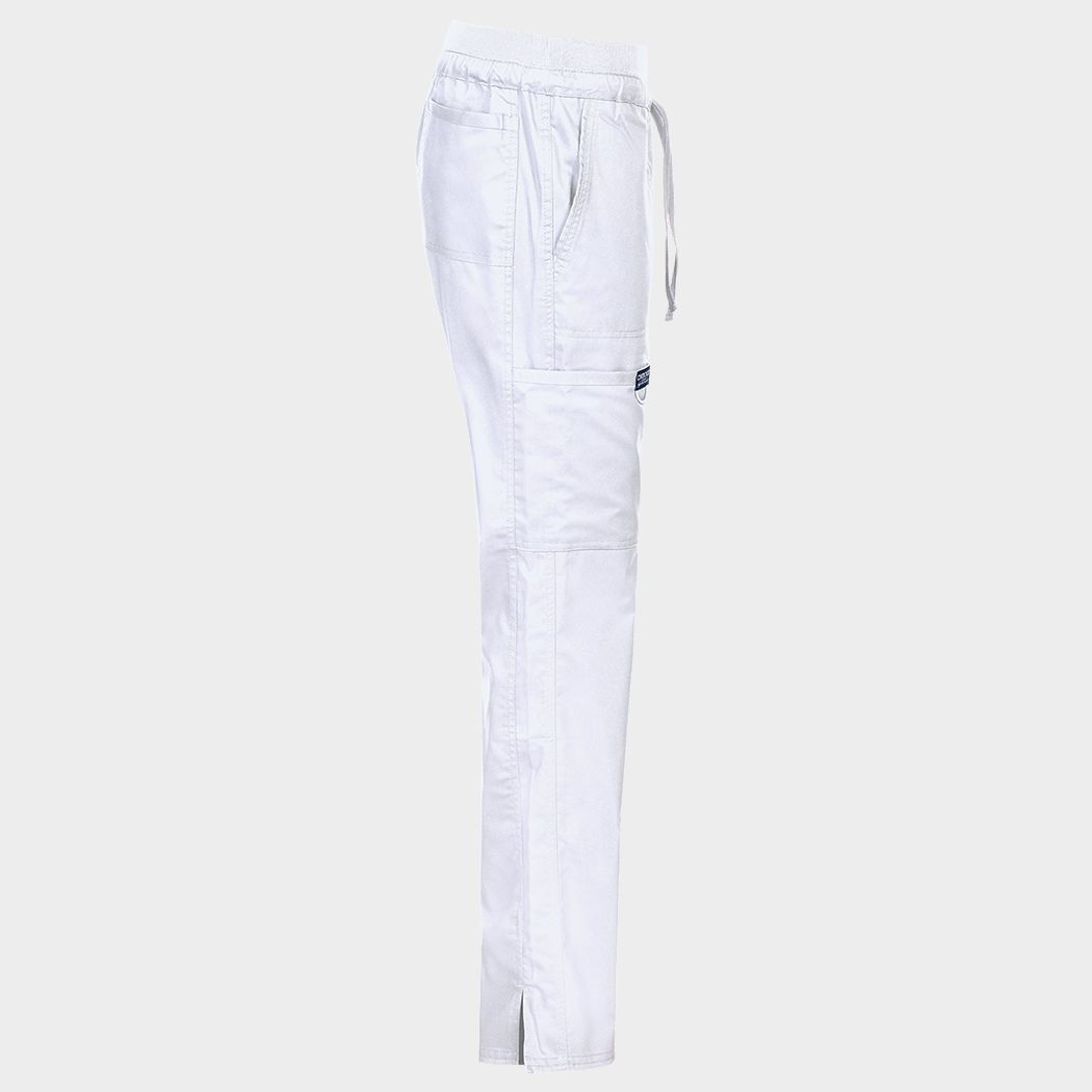 Pantaloni medicali de damă CHEROKEE MR TAPERED ALB WWE105