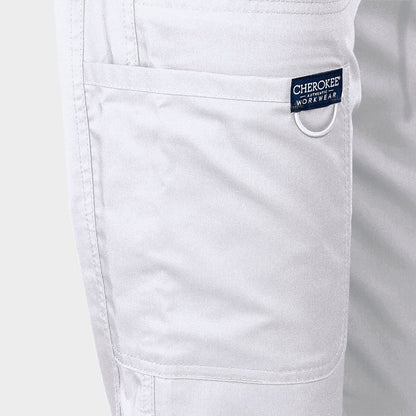 Pantaloni medicali de damă CHEROKEE MR TAPERED ALB WWE105