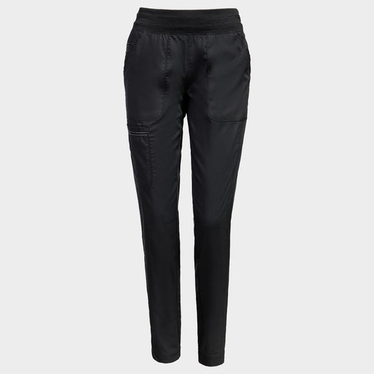Pantaloni medicali pentru femei CHEROKEE R JOGGER NEGRU WWE011