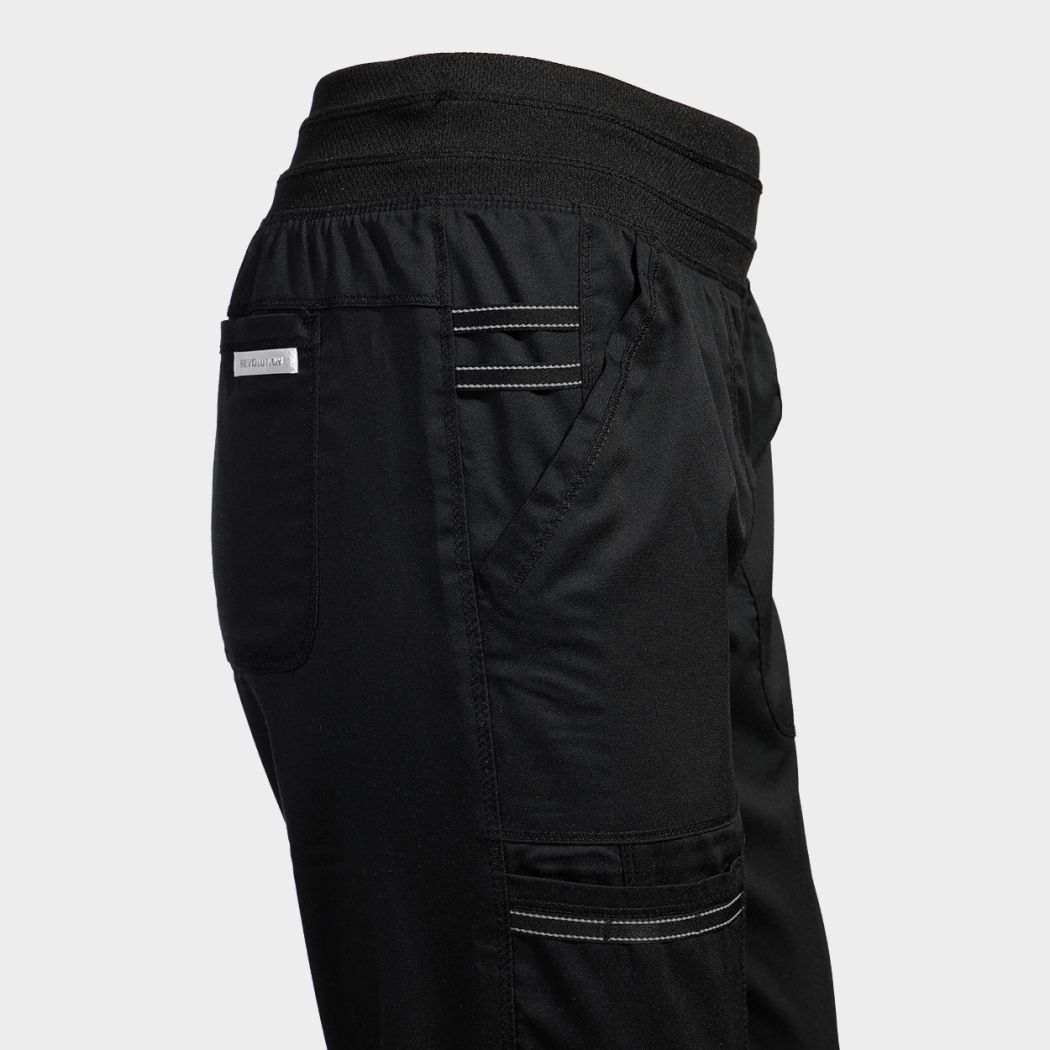 Pantaloni medicali pentru femei CHEROKEE R JOGGER NEGRU WWE011