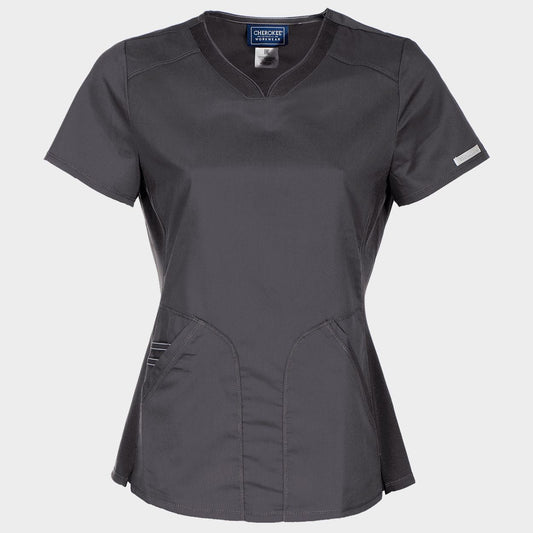 Tunică medicală de bărbat CHEROKEE V-NECK GRI WWE601
