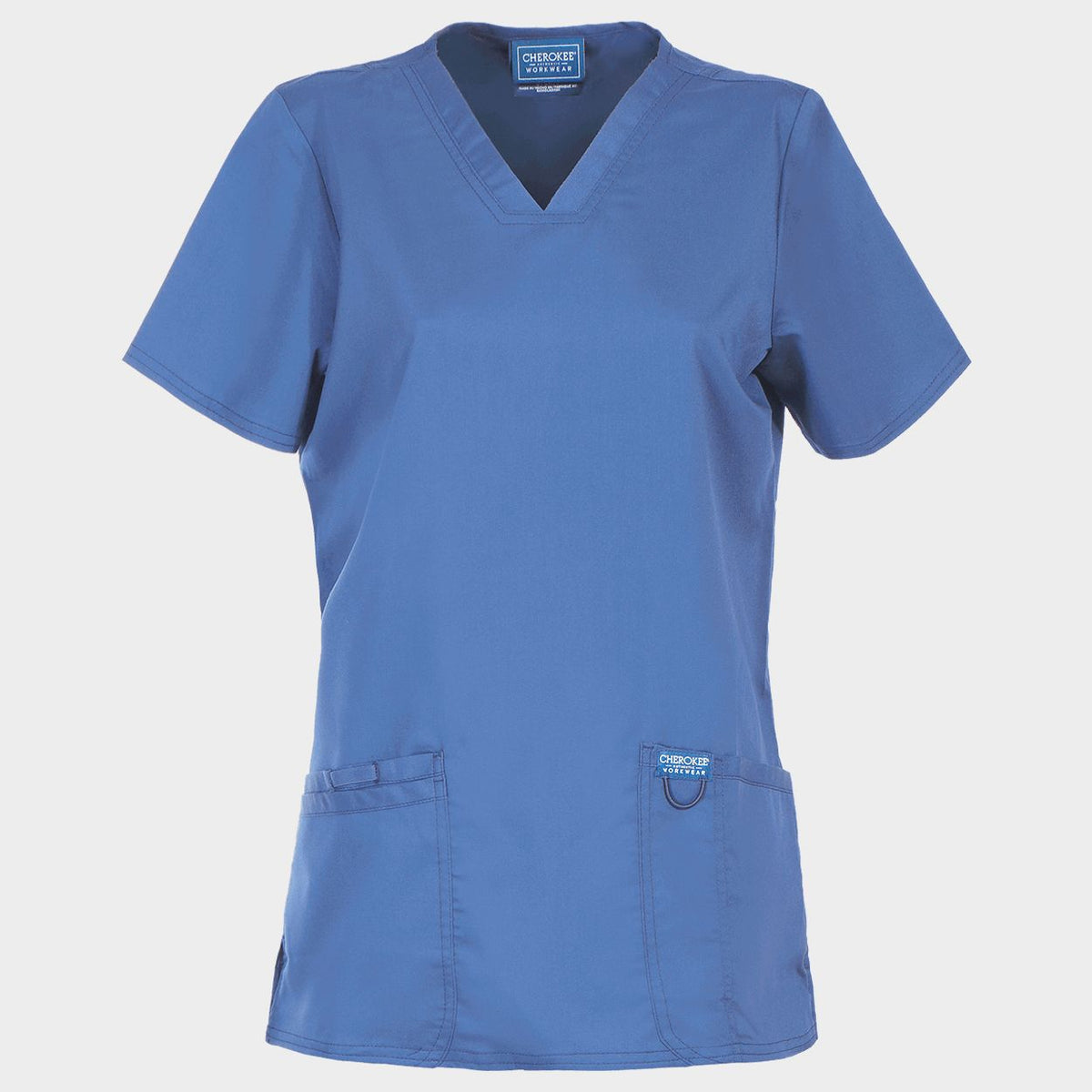 Tunică medicală de damă CHEROKEE V-NECK ALBASTRU DESCHIS WWE620