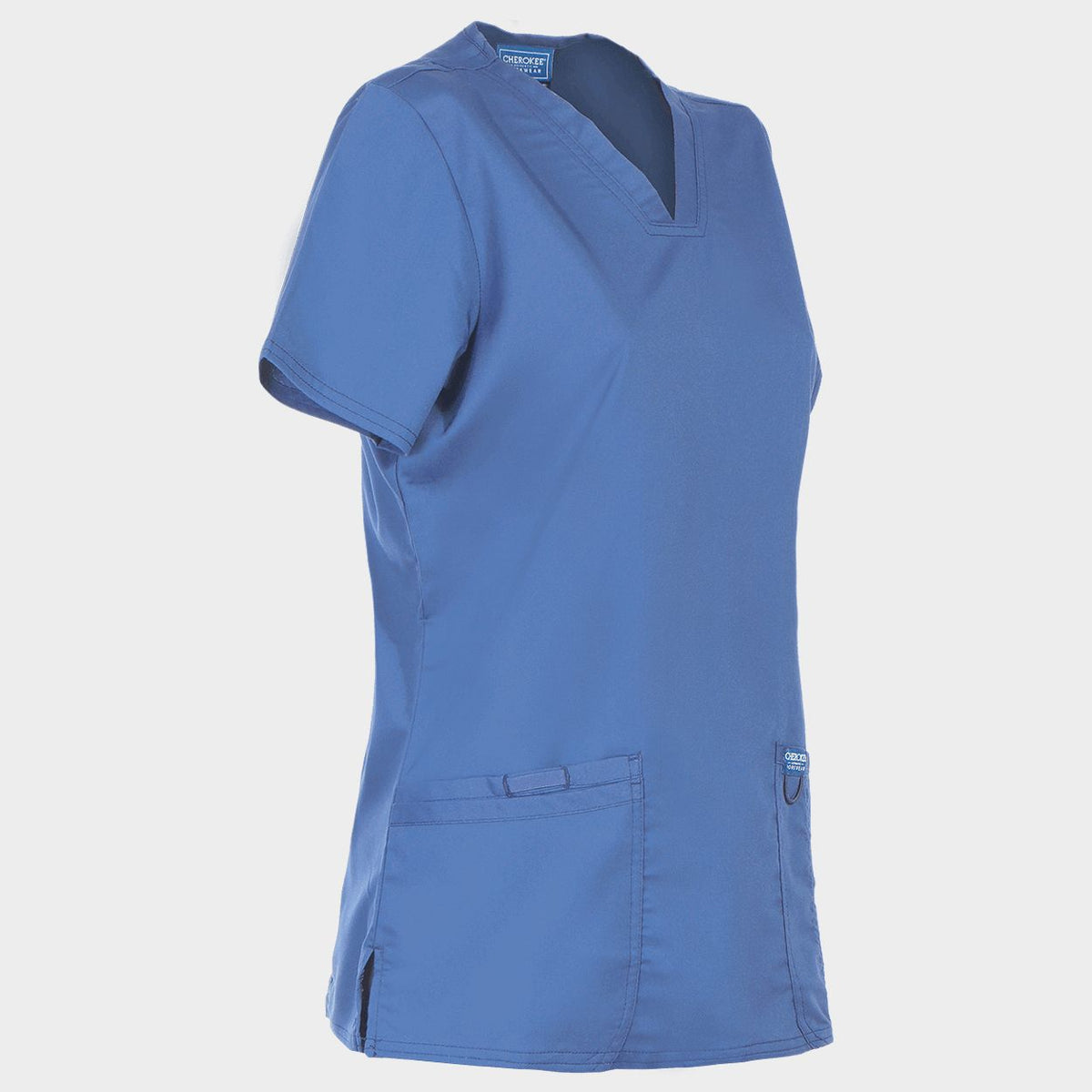 Tunică medicală de damă CHEROKEE V-NECK ALBASTRU DESCHIS WWE620
