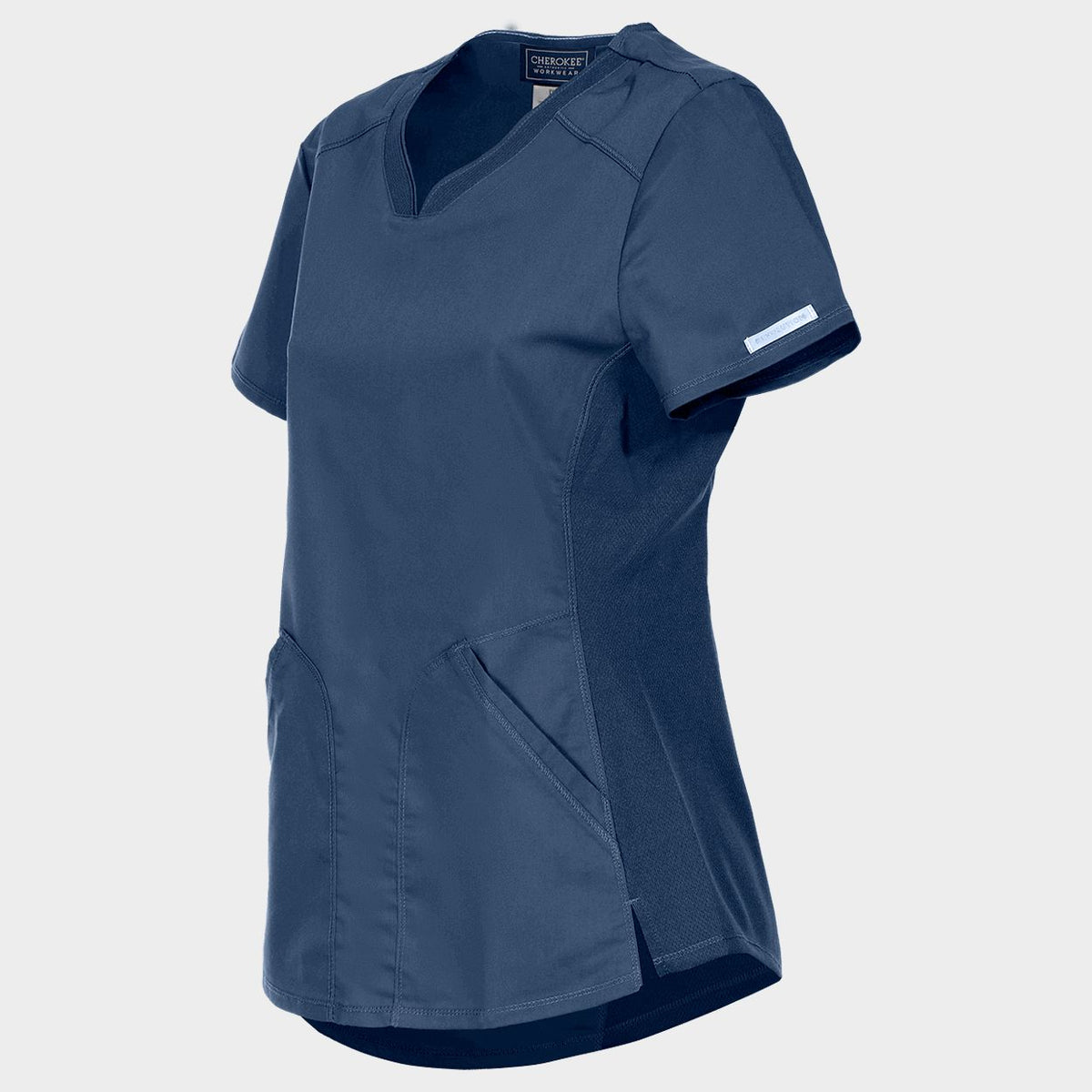 Tunică medicală de bărbat CHEROKEE V-NECK ALBASTRU ÎNCHIS WWE601