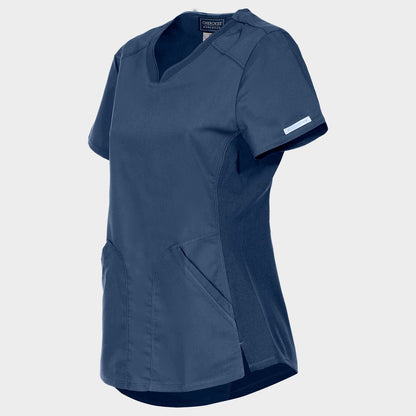 Tunică medicală de bărbat CHEROKEE V-NECK ALBASTRU ÎNCHIS WWE601
