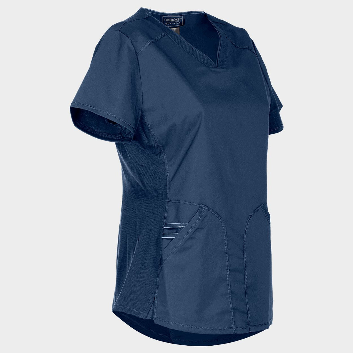 Tunică medicală de bărbat CHEROKEE V-NECK ALBASTRU ÎNCHIS WWE601