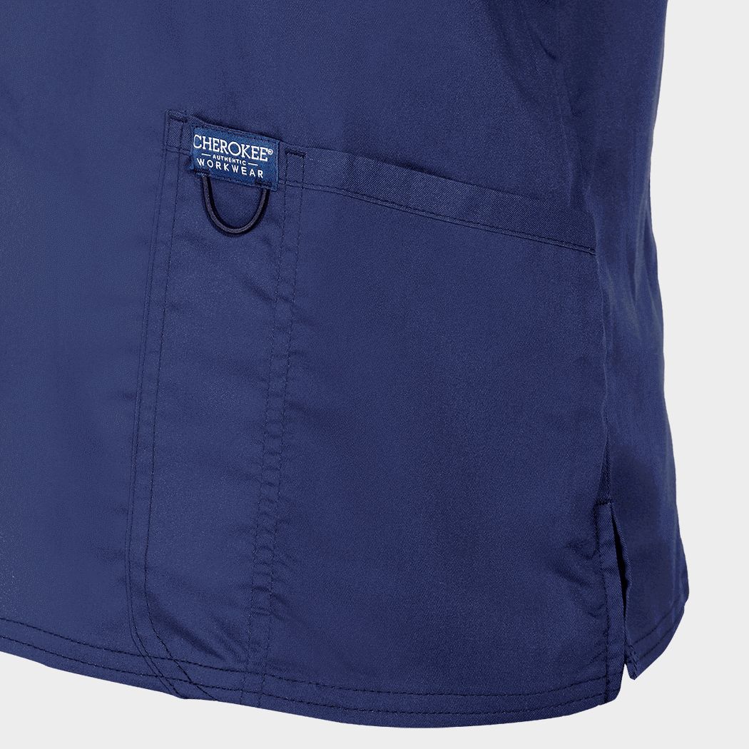 Tunică medicală de damă CHEROKEE V-NECK ALBASTRU ÎNCHIS WWE620