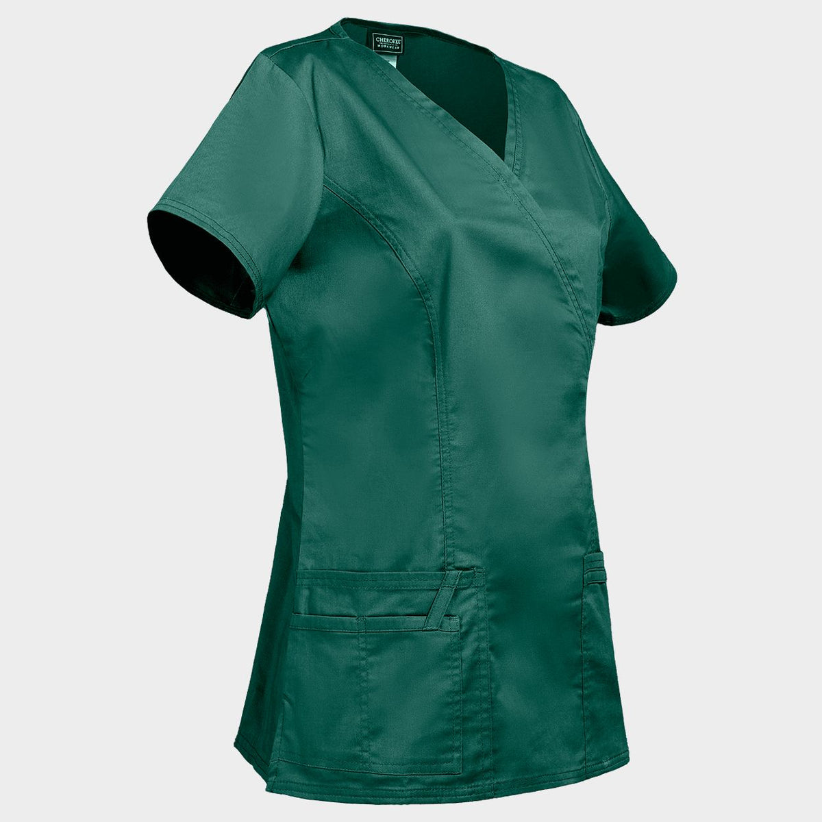 Tunică medicală pentru femei CHEROKEE WRAP NEGRU WWE4728