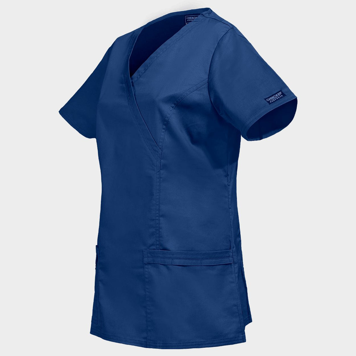 Tunică medicală pentru femei CHEROKEE WRAP ALBASTRU ÎNCHIS WWE4728